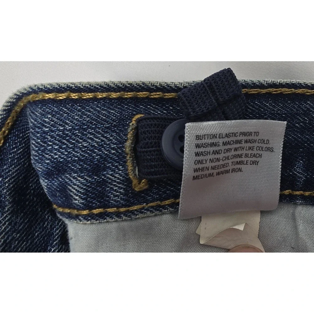 Old Navy Youth Jeans Size 10/12‎ Husky Adjustable Waist Medium Wash   (A9)